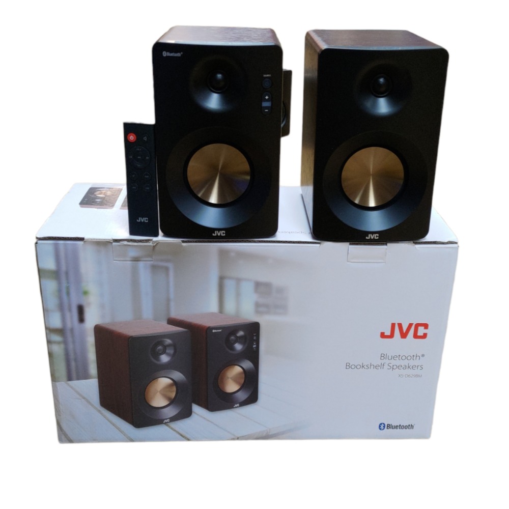 JVC XSD629BM 2.0 Channel Bluetooth Bookshelf Speakers Own4Less